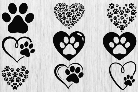 Download Dog Paw Heart SVG Bundle, Puppy Paw Svg - Premium Resources