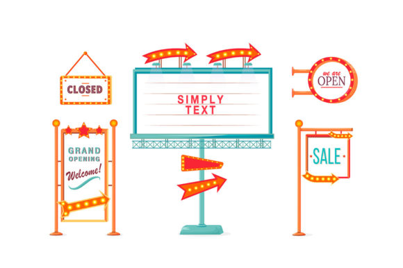 Download Shop Sale and Opening Vintage Vector Ads - Sale Collection