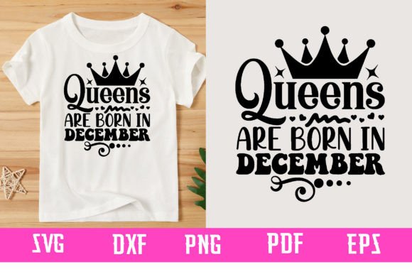 Download Queens Are Born in December Svg Design - Svg Collection