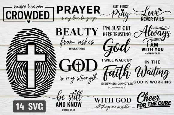 Download Christian Quotes SVG Bundle, Prayer SVG - Svg Collection