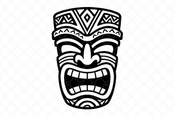 Download Tiki Mask SVG, Tiki Head Silhouette, 005 - Svg Collection